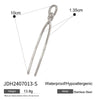 Wholesale Hairpin Stainless Steel 18K Gold Electroplated Geometric Light Luxury Jewelry