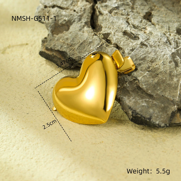 Wholesale Hairpin Stainless Steel 18K Goldplated Starfish Heart Design