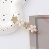 Wholesale Hairpin Zinc Alloy Cat's Eye Butterfly Crystal Flower Electroplating Design For Women