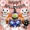 Wholesale Halloween Aluminum Film And Foil Balloon Decoration With Ghost Skull Pumpkin Bat Patterns In Round Shape