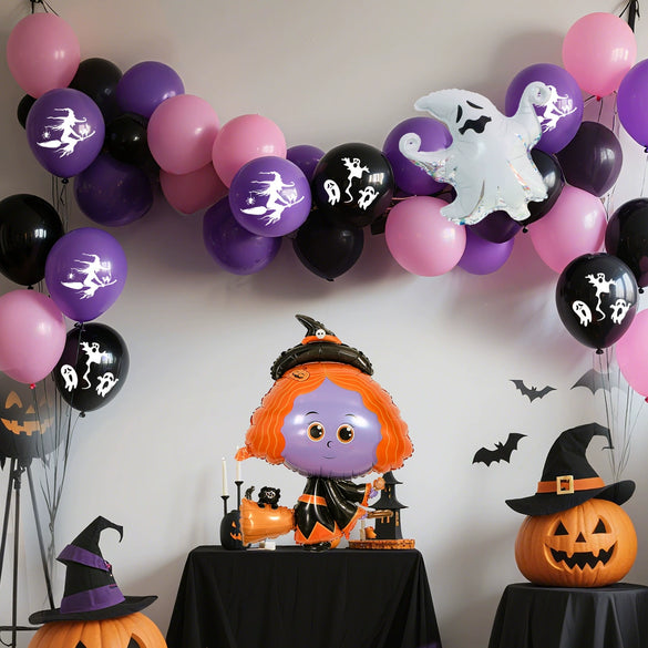 Wholesale Halloween Balloon Set Latex Round Decorative Balloons For Party Decoration