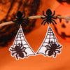 Wholesale Halloween Creative Earrings Acrylic Geometric Skull Fun Stylish With Printing