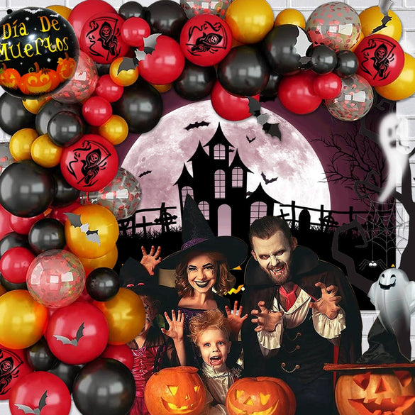 Wholesale Halloween Latex Balloon Suit Round Party Decoration Props For Atmosphere Layout