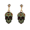 Wholesale Halloween Punk Skull Earrings Made Of Alloy With Cartoon Characters Design