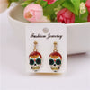 Wholesale Halloween Punk Skull Earrings Made Of Alloy With Cartoon Characters Design