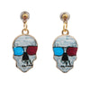 Wholesale Halloween Punk Skull Earrings Made Of Alloy With Cartoon Characters Design