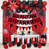 Wholesale Halloween Theme Party Decoration Flag And Balloon Set Latex And Aluminum Film Round Shape