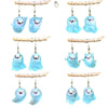 Wholesale Halloween White Luminous Ghost Pendant Earrings In Plastic And Resin With Dripping Oil Process Three Dimensional Cartoon And Cute Simple Style