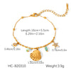 Wholesale Hand Jewelry Stainless Steel Electroplated Bracelet For Women With Heart Star Geometric Animal Zodiac Patterns
