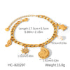 Wholesale Hand Jewelry Stainless Steel Electroplated Bracelet For Women With Heart Star Geometric Animal Zodiac Patterns