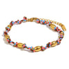 Wholesale Hand Jewelry Stainless Steel Electroplated 18K Gold Color Geometric Barrel Bead Bracelet For Women