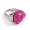 Wholesale Hand Jewelry Stainless Steel 18K Gold Plated Geometric Wave Pattern Ring For Women