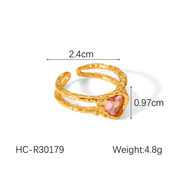 Wholesale Hand Jewelry Stainless Steel Open Ring With Butterfly Snakeshaped Starfish Heart Flower Geometric Animal Zodiac Patterns Electroplated