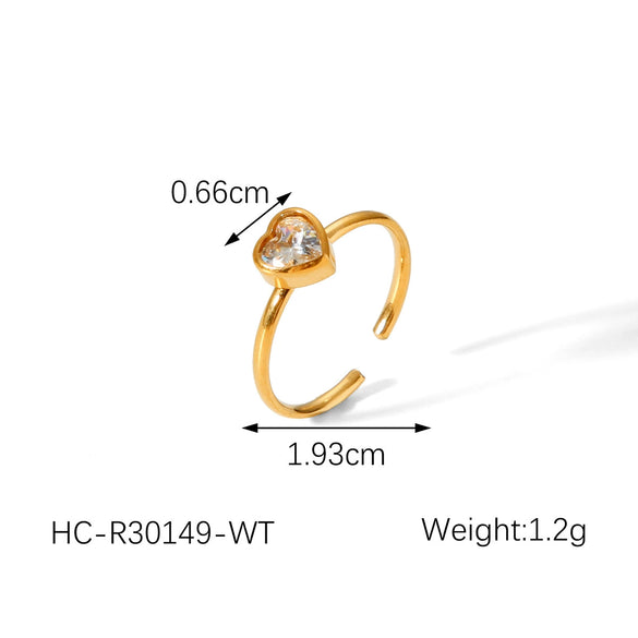 Wholesale Hand Jewelry Stainless Steel Open Ring With Butterfly Snakeshaped Starfish Heart Flower Geometric Animal Zodiac Patterns Electroplated