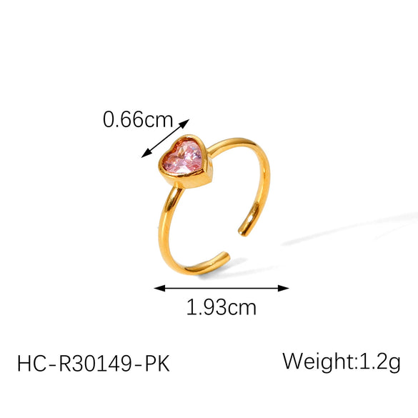 Wholesale Hand Jewelry Stainless Steel Open Ring With Butterfly Snakeshaped Starfish Heart Flower Geometric Animal Zodiac Patterns Electroplated