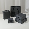 Wholesale Hand Kneaded Black And White Jewelry Packaging Box Made Of Paper And Cardboard For Rings And Necklaces
