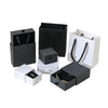 Wholesale Hand Kneaded Black And White Jewelry Packaging Box Made Of Paper And Cardboard For Rings And Necklaces