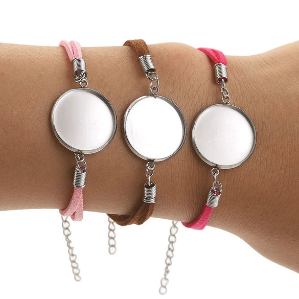 Wholesale Hand Ornaments Stainless Steel Geometric Hirback Pattern Electroplating Velvet Rope