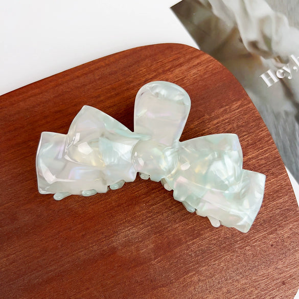 Wholesale Handmade Acetic Acid Elegant Bow Hair Clip For Women
