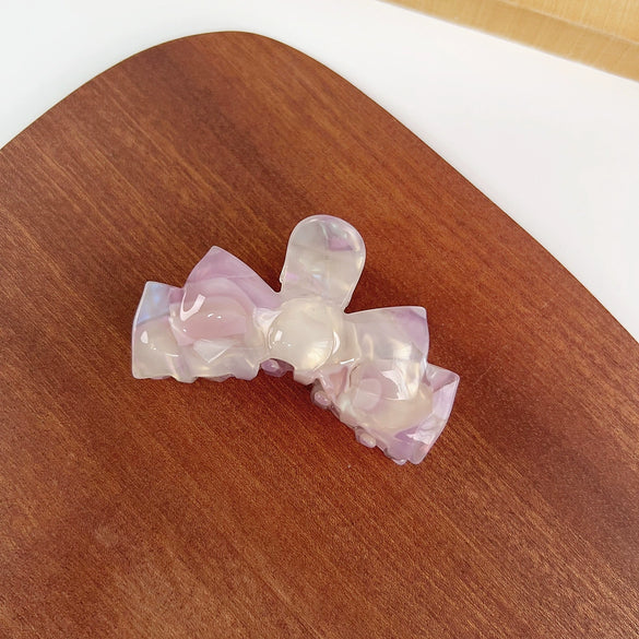 Wholesale Handmade Acetic Acid Elegant Bow Hair Clip For Women