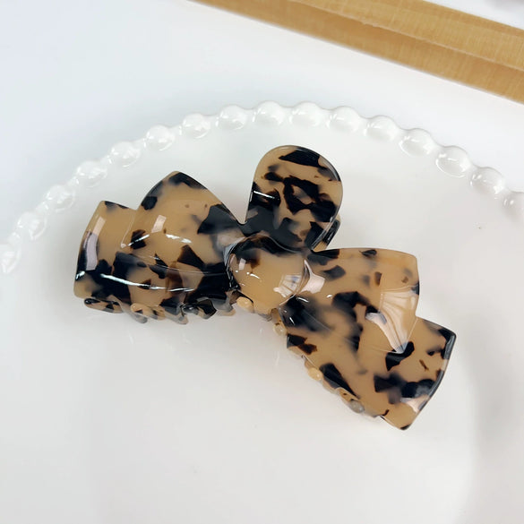 Wholesale Handmade Acetic Acid Elegant Bow Hair Clip For Women