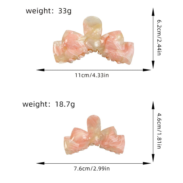 Wholesale Handmade Acetic Acid Elegant Bow Hair Clip For Women