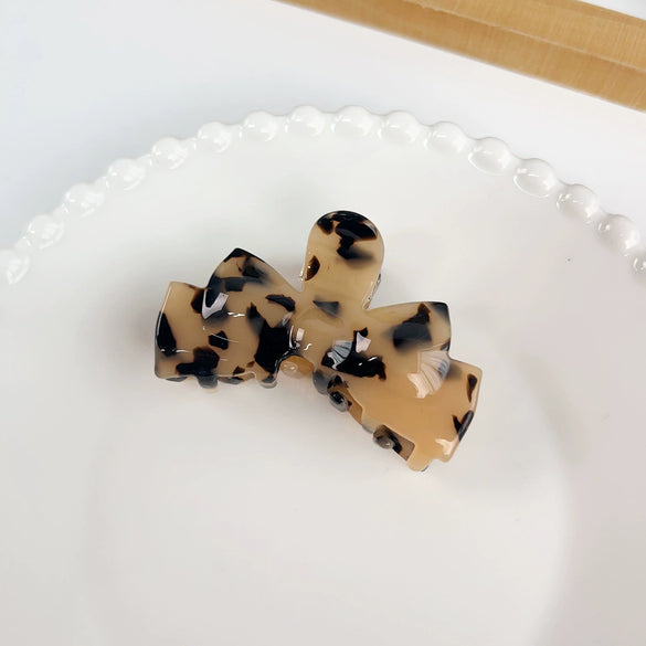 Wholesale Handmade Acetic Acid Elegant Bow Hair Clip For Women
