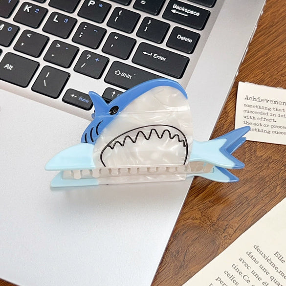 Wholesale Handmade Acetic Acid Hair Accessories Women's Shark Clip Ocean Cartoon Fun Allmatch Cute Headwear