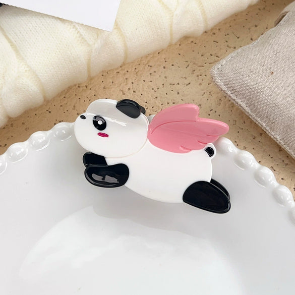 Wholesale Handmade Acetic Acid Hairpin With Cute Panda Cartoon Design For Women