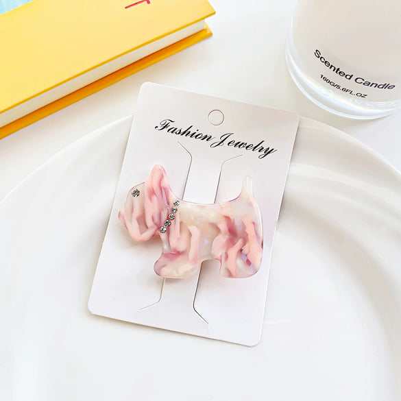 Wholesale Handmade Acetic Acid Puppy Style Duckbill Hair Clip For Women Hair Accessories