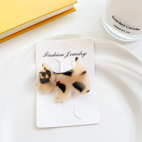 Wholesale Handmade Acetic Acid Puppy Style Duckbill Hair Clip For Women Hair Accessories
