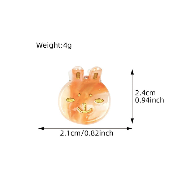 Wholesale Handmade Acetic Acid Rabbit Hairpin For Women Cute Hair Accessory