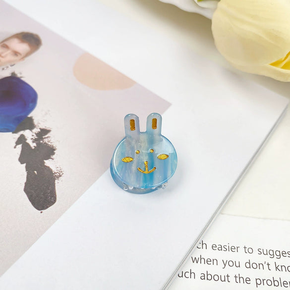 Wholesale Handmade Acetic Acid Rabbit Hairpin For Women Cute Hair Accessory