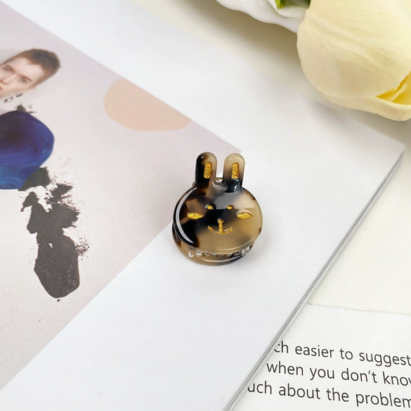 Wholesale Handmade Acetic Acid Rabbit Hairpin For Women Cute Hair Accessory