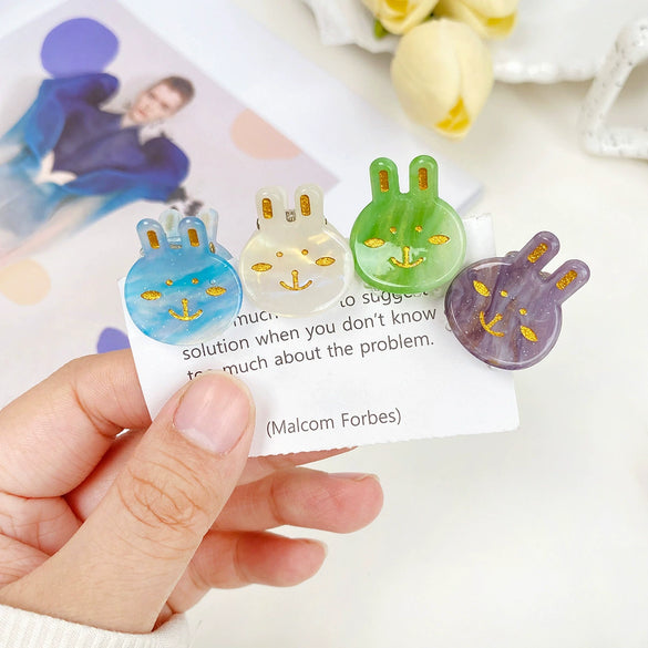 Wholesale Handmade Acetic Acid Rabbit Hairpin For Women Cute Hair Accessory