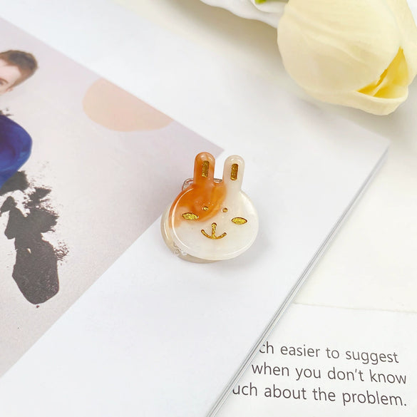 Wholesale Handmade Acetic Acid Rabbit Hairpin For Women Cute Hair Accessory
