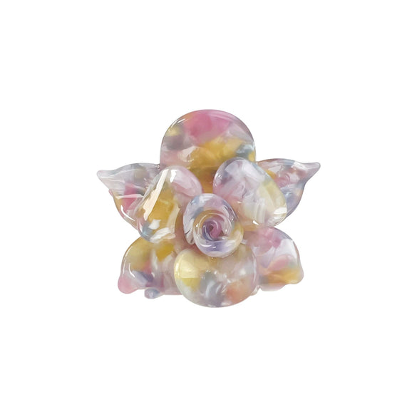 Wholesale Handmade Acetic Acid Threedimensional Heartshaped Flower Hair Accessories For Girls