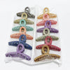 Wholesale Handmade Acrylic Hair Gratching Clip With Letters Numbers Text Style For Women