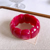 Wholesale Handmade Acrylic Irregular Halo Wide Bracelet With Niche Personality And Simple Style