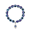 Wholesale Handmade Alloy Fatima Hand Butterfly Devil's Eye Turkish Blue Eye Pendant Bracelet With Animal Zodiac Pattern