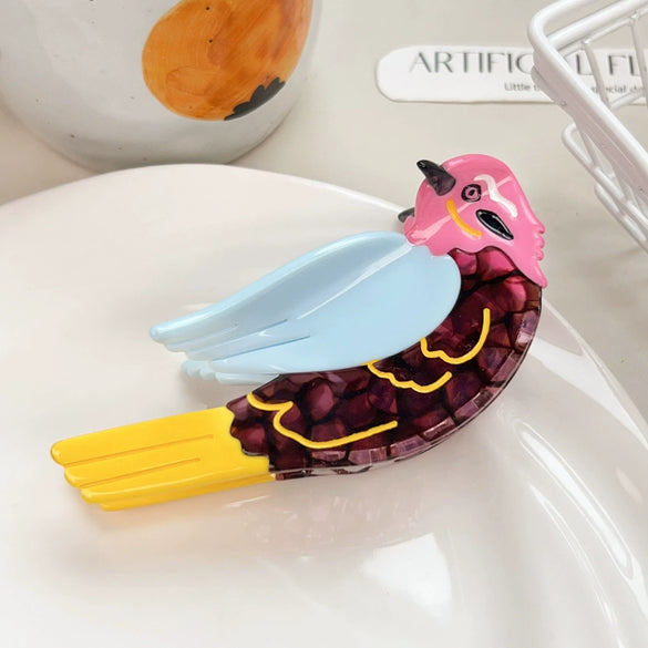 Wholesale Handmade Animal Design Acetate Hair Shark Clip For Women