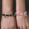 Wholesale Handmade Beaded Alloy Wicked Bracelet With Geometric Design And Witch Hat Princess Magic Wand Pendant