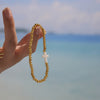 Wholesale Handmade Beaded Cross Bracelet 316L Stainless Steel Geometric 18K Gold Plated Jewelry For Women