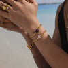 Wholesale Handmade Beaded Cross Bracelet 316L Stainless Steel Geometric 18K Gold Plated Jewelry For Women
