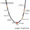 Wholesale Handmade Beaded Necklace With Natural Lapis Lazuli And Red Agate 316L Stainless Steel Geometric Pattern For Women