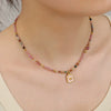 Wholesale Handmade Beaded Necklace With Red Stripe Stone And Butterfly Pendant In Retro Style For Women