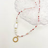 Wholesale Handmade Beaded Titanium Steel Necklace And Bracelet Set For Women With Stars Sun Moon Clouds Universe Pattern And Electroplating Treatment