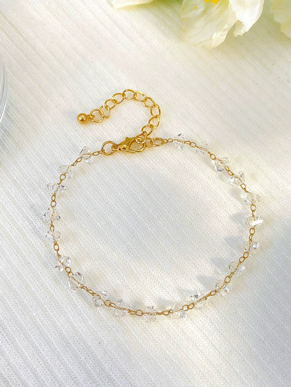 Wholesale Handmade Bohemian Geometric Crystal Bracelet For Women