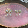 Wholesale Handmade Bowknot Pearl Earrings For Women Electroplated French Retro Cold Style