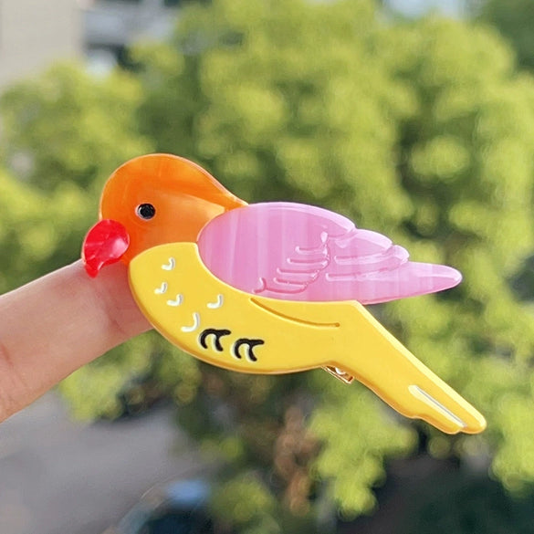Wholesale Handmade Cartoon Animal Acetic Acid Duckbill Hairpin For Women